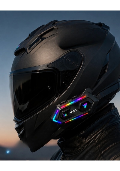 Hubrendy Tekno 6. Bluetooth 5.3 Kask İçi Intercom Kulaklık Ipx6 Suya Dayanıklı Tasarım