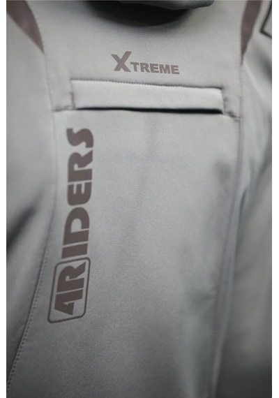 4riders Rex Pro Korumalı Softshell Motosiklet Montu Gri