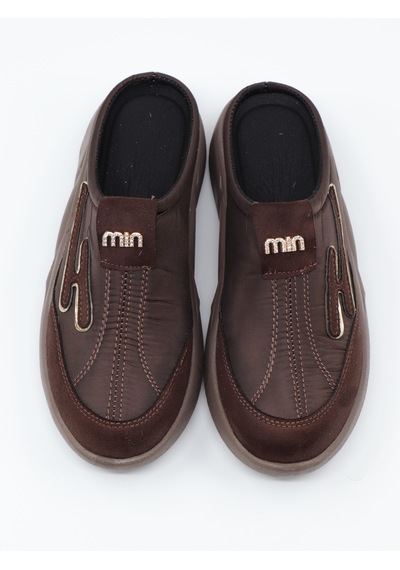 Nesilshoes Nesil Shoes Conf 222 Kahve Anatomik Kadın Sabo Terlik