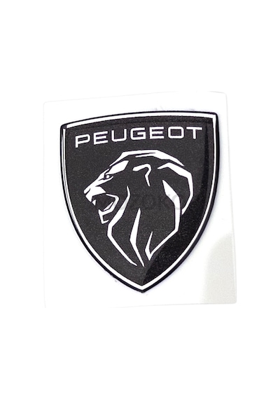 Kendinden Yapışkanlı Peugeot Aslan Logolu 3x3.5 Cm 3d Damla Baskı Araç Amblemi
