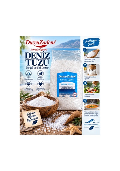 Deniz Tuzu 1000 Gr Tane Poşet