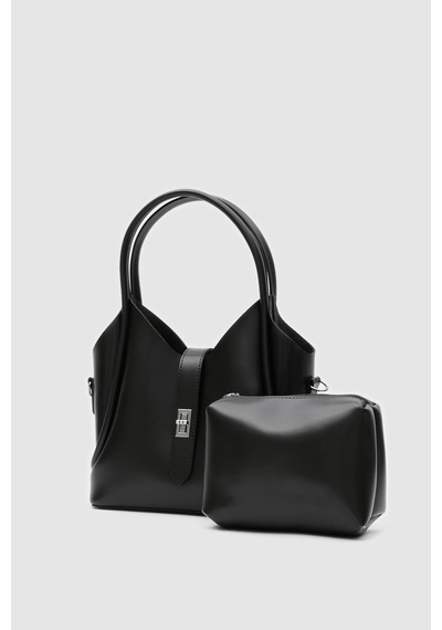 Shule Bags Cindy El Ve Çapraz Çanta Siyah Siyah