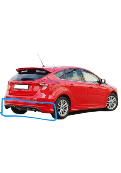 Ford Focus 3 Hb Makyajlı 2015-2018 Arka Tampon Eki Boyasız