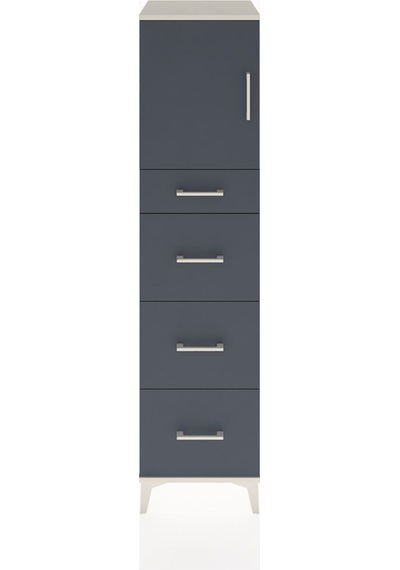 Hyperion Dolap Tek Raflı 4 Çekmeceli Tek Kapaklı 44x44x182 Ay... Aytaşı