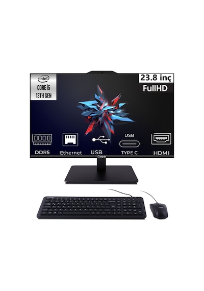 Casper Nirvana A80.1342-BV00X-V-S-K044 i5-13420H 48 GB 2 TB SSD 23.8" W11P FHD AIO Masaüstü Bilgisayar Casper Nirvana A80.1342-BV00X-V-S-K044 i5-13420H 48 GB 2 TB SSD 23.8" W11P FHD AIO Masaüstü Bilgisayar