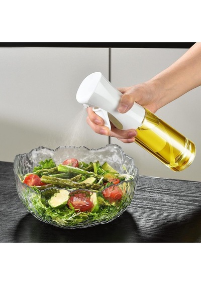 220 Ml Karışık Renk Sprey Yağdanlık Cam Yağ Püskürtücü Ml Airfryer Salata Yağlık Beyaz Diğer