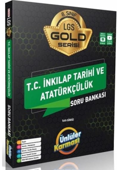 Ünlüler Yayınları 8. Sınıf Lgs Gold T.C. Inkılap Tarihi Soru Bank