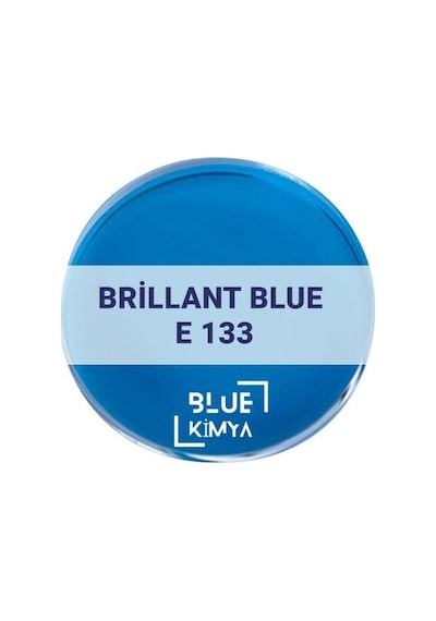 Blue Kimya Brilliant Blue E133 Mavi Toz Gıda Boyası 500 G