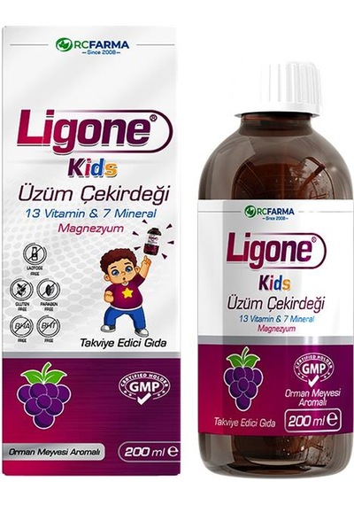 Ligone Kids Üzüm Çekirdeği Multivitamin 200 Ml