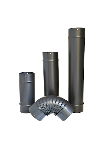 Siyah Mat Soba Borusu 50 Cm'lik-489