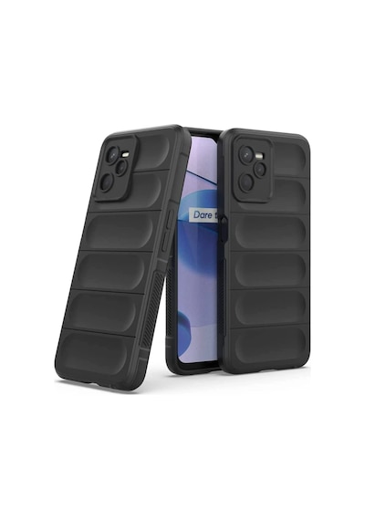 Hnrlıshp Newface Realme C35 Kılıf Optimum Silikon - Siyah