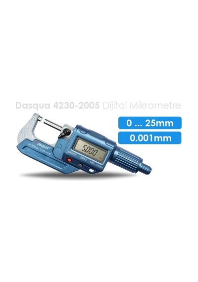Dasqua 4230-2005 Dijital Dış Çap Mikrometresi 0,25 Mm