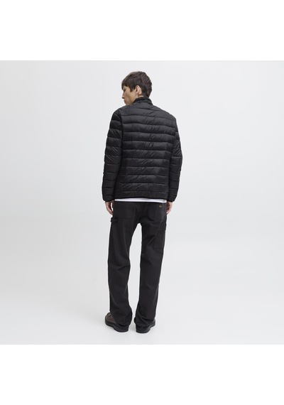 Jack & Jones Erkek Dik Yaka Kapitone Ceket - Bradley - 12280971 Black