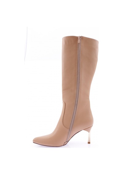 Dgn K110-22k Kadin Sivri Burun İnce Topuklu Çizme Nude