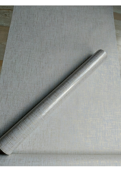 Krem Üzerine Işıltılı Gold Hafif Kabartmalı Sade Duvar Kağıdı 5²