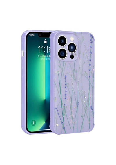 Apple Uyumlu iPhone 12 Pro Simli Desenli Kamera Korumalı Parlak Zore Popy Kapak