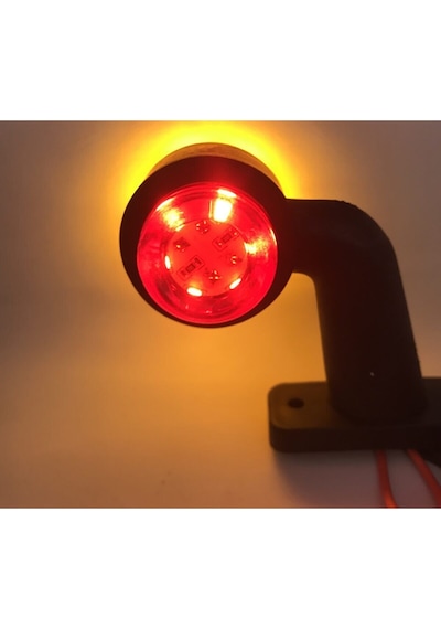 Ahmet Otomotiv 2 Adet Ultra Mini Eğri Takoz 12 Ledli Boynuz Takım N11.10