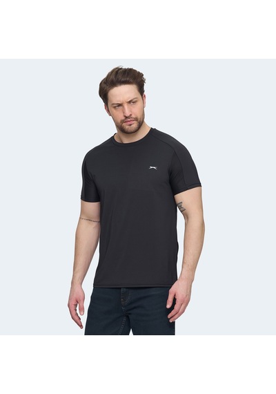 Slazenger VISHAL KTN Erkek  Siyah Tişört