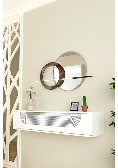 Da1202bs Meyra Dresuar, Antre Hol Rafı Beyaz-sılver 120cm Beyaz - Gümüş Da1202bs Meyra Dresuar, Antre Hol Rafı Beyaz-sılver 120cm Beyaz - Gümüş