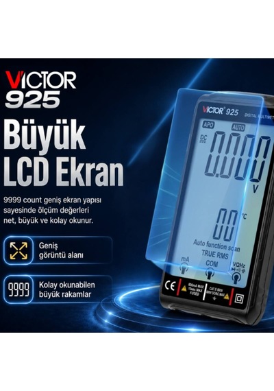 Victor 925 True Rms Akıllı Dijital Multimetre