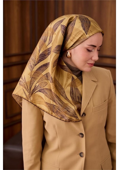 Silk Home Twill İpek Eşarp 11488-52 Acı Kahve