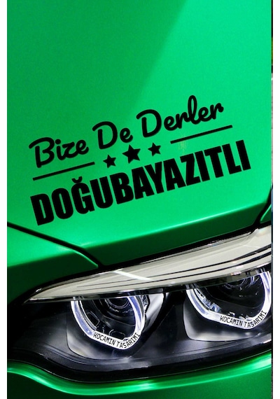Ağrı Doğubayazıt Dekoratif Araç Yazısı Ağrı Bize De Derler Doğubayazıtlı 40x15 Cm Dekoratif Yazı 40 CM - Siyah