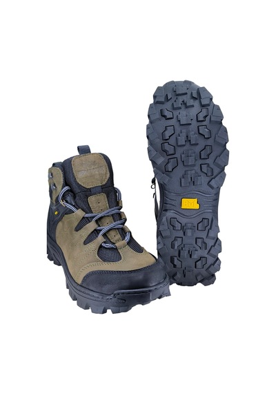 Bulldozer Outdoor Bot Nubuk Deri Haki 250004 Haki