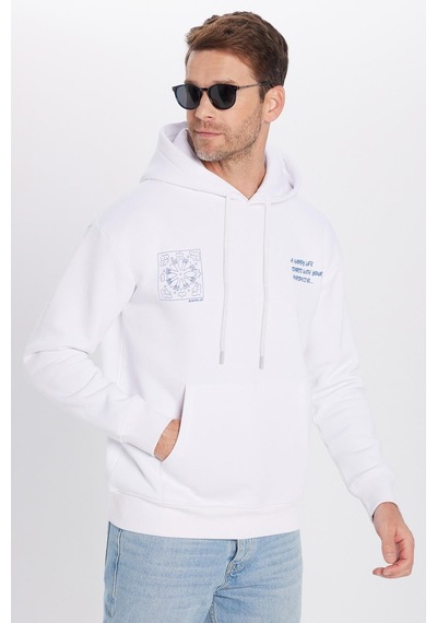 Tudors Unisex Oversize Geniş Kesim Pamuklu Yumuşak Dokulu İçi Polarlı Baskılı Beyaz Kapüşonlu Sweatshirt-32507 Beyaz Tudors Unisex Oversize Geniş Kesim Pamuklu Yumuşak Dokulu İçi Polarlı Baskılı Beyaz Kapüşonlu Sweatshirt-32507 Beyaz
