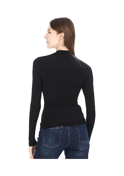 Penyebizden Kadın Modal Dik Yaka Slim Fit Tişört 2'li Paket-siyah-beyaz Penyebizden Kadın Modal Dik Yaka Slim Fit Tişört 2'li Paket-siyah-beyaz