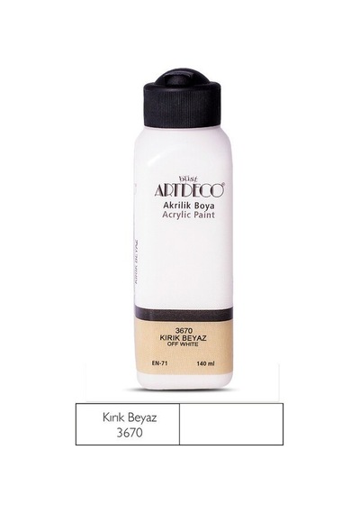 Artdeco Yeni Formül Akrilik Boya 140 Ml 3670 Kırık Beyaz