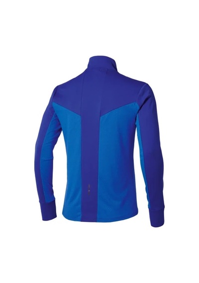 Mizuno Active Warm Yarım Fermuarlı Uzun Kollu Erkek Tişört Mavi Çok Renkli