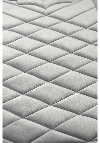 Gri Kapitone Dolgulu Lüks Seccade 65x115 Cm