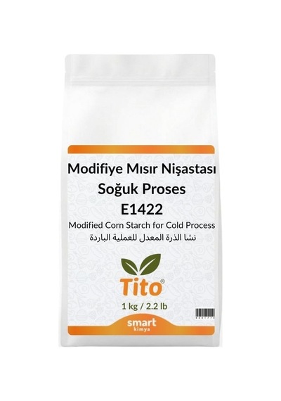 Modifiye Mısır Nişastası Soğuk Proses E1422 1 Kg