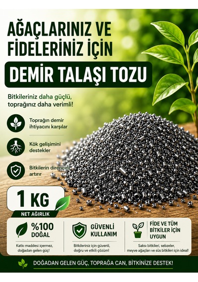 Ağaç Ve Fideler İçin Demir Talaşı Tozu 100 Gram 1 kg