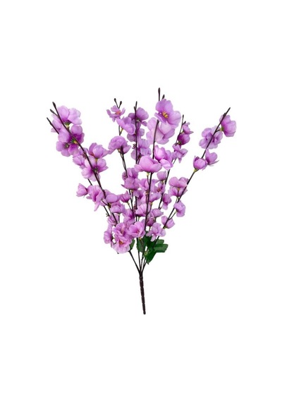 Yapay Çiçek Bahardalı Japon Kiraz Çiçeği 7 Dallı 57cm Lila