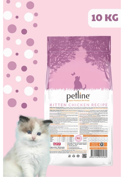 Petline Junior Kitten Tavuklu Yavru Kedi Maması 10 KG