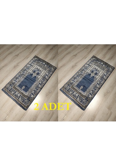 2 Adet Halı Sarayı Sihir Namazlık Seccade Nm012  Gri 60X115Cm