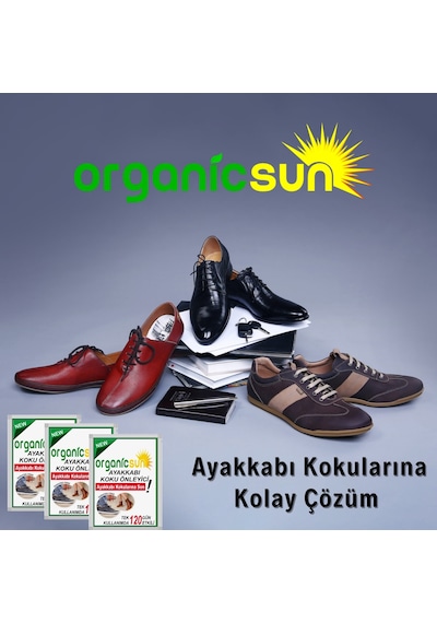 Organicsun 5'li Paket Ayakkabı Koku Önleyici Giderici Toz