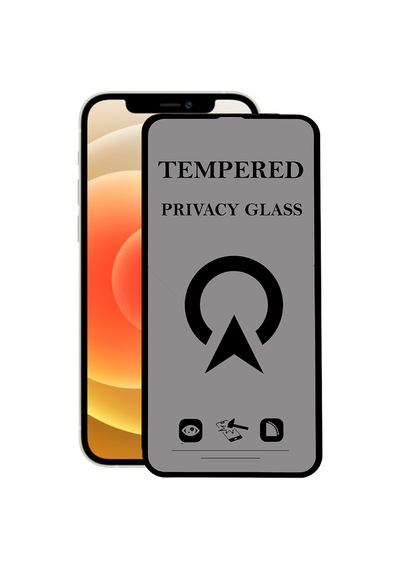 Apple Uyumlu   iPhone 12 ile Tam Kaplayan Hayalet Privacy Temperli Cam Ekran Koruycu