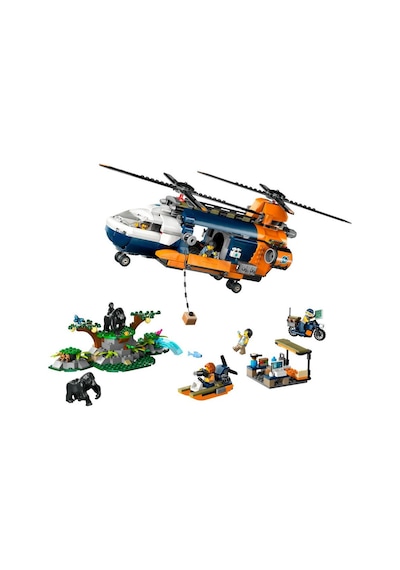 Lego City 60437 Jungle Explorer Helicopter At Base Camp