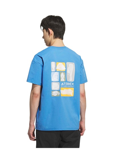 Adidas Xpl Cc Camp T Baskılı Tişört Rayblu