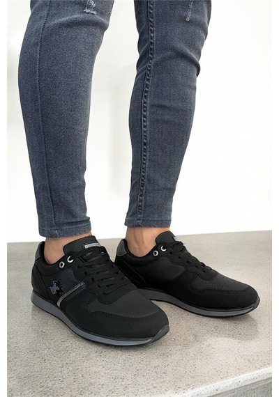 Erkek Günlük Cilt Sneaker Ayakkabı Siyah - Füme-sıyah-fume Siyah - Füme