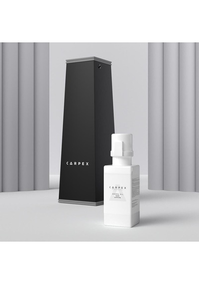Carpex Auramax Pro 1200 L Geniş Alan Koku Makinesi Siyah + Dark Sapphire Auramax Koku Kartuşu 250 ML