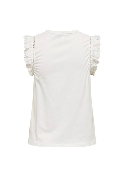 Only Kadın Kelebek Kollu T-shirt 15289579 Beyaz