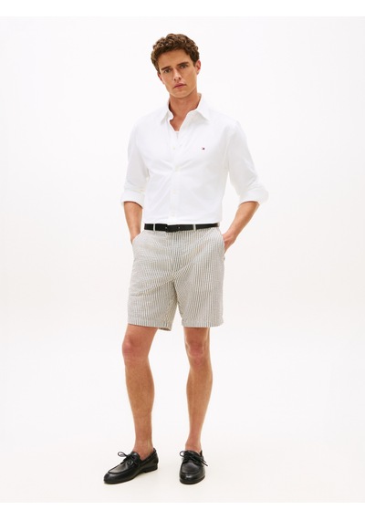 Tommy Hilfiger Performance Pıque Oxford Erkek Beyaz Uk Gömlek - Mw0mw41781