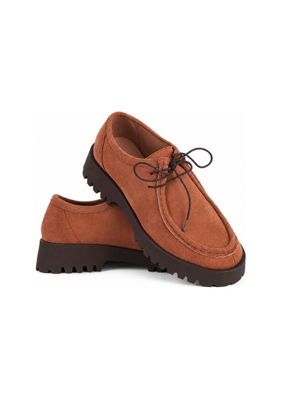 Trender 30-2807 Taba Kadın Loafer Ayakkabı 27ksd9000009