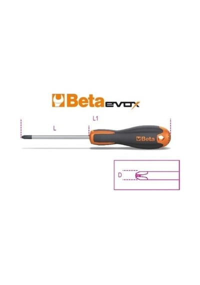 Beta 1202e Yıldız Tornavida 8x150mm