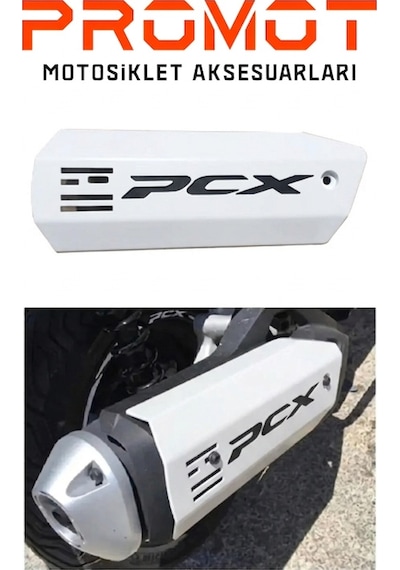 Pcx Uyumlu Egzoz Koruma Beyaz 2021-2026 Diğer