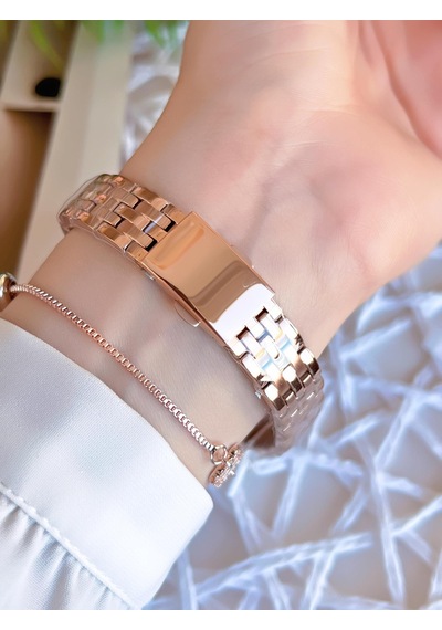 Ferro Rose/gold Renk Kararmaz Renk Atmaz 3 Atm Özel Tasarım Kadın Kol Saati Efl21252c