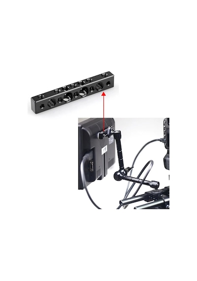 Smallrig 1091 Baseplate Barı 1/4 İnç Ve 3/8 İnç Vida Deliği